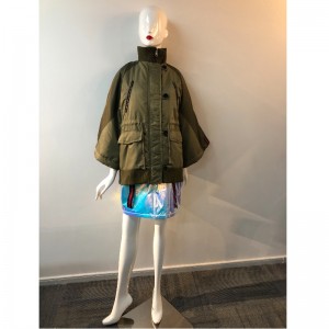 BAT BATSLEEVE COAT ของสุภาพสตรีใน KHAKI RLWPC0043