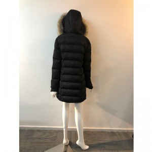 PUFFER COAT ของสุภาพสตรีในชุดดำ RLWPC0077