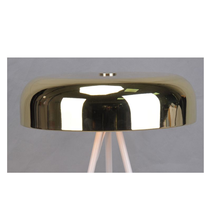 โคมไฟตั้งโต๊ะขาตั้งกล้องพร้อมที่บังแดดโลหะ