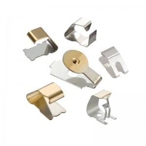 OEM ปั๊มโลหะขั้วคลิปเหล็กสปริง