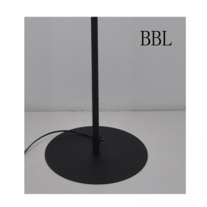 โคมไฟตั้งพื้นด้วยผ้าตัดเลเซอร์ฐานแบน