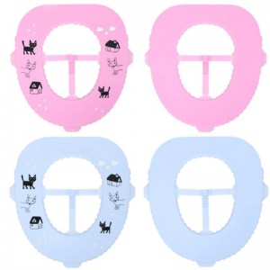 ใหม่ซิลิโคนต้านเชื้อแบคทีเรียห้องน้ำที่นั่ง pad ครัวเรือนกันน้ำทำความสะอาดได้ง่ายเดินทางแบบพกพาที่นั่งห้องน้ำแหวน