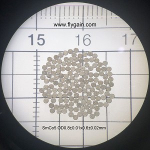 แม่เหล็กมินิ SmCo ขนาดเล็กที่หายากของโลก