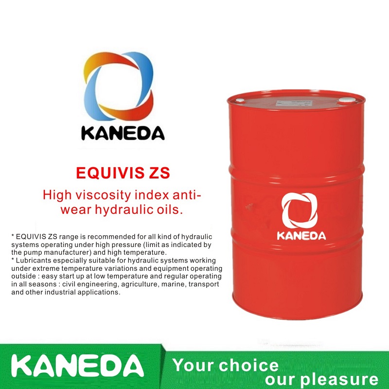 KANEDA EQUIVIS ZS ดัชนีความหนืดสูงน้ำมันไฮดรอลิกป้องกันการสึกหรอ