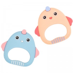 ซิลิโคนเด็กทารกหมากฝรั่งไก่น่ารักป้องกันการกัดมือเอาใจฟันกรามของเล่นแม่และทารกผลิตภัณฑ์