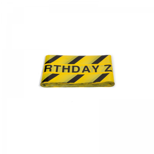 โรงงานที่มีคุณภาพสูง PE การจราจรตำรวจก่อสร้างเตือนความปลอดภัยความปลอดภัยที่กำหนดเองสิ่งกีดขวางเทป