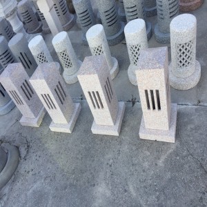 โคมไฟหินงานแกะสลักและประติมากรรมหินธรรมชาติงานฝีมือบริสุทธิ์ที่ไม่ซ้ำใคร