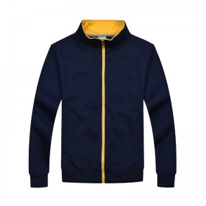 # 303-LightWeight Sweatshirt ที่มีซิปตัดกัน