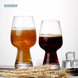 Sanzo โฆษณาเบียร์แก้วพร้อมที่จับโลโก้สลักเบียร์กระป๋องแก้วเบียร์เป๊ปซี่แก้วเบียร์