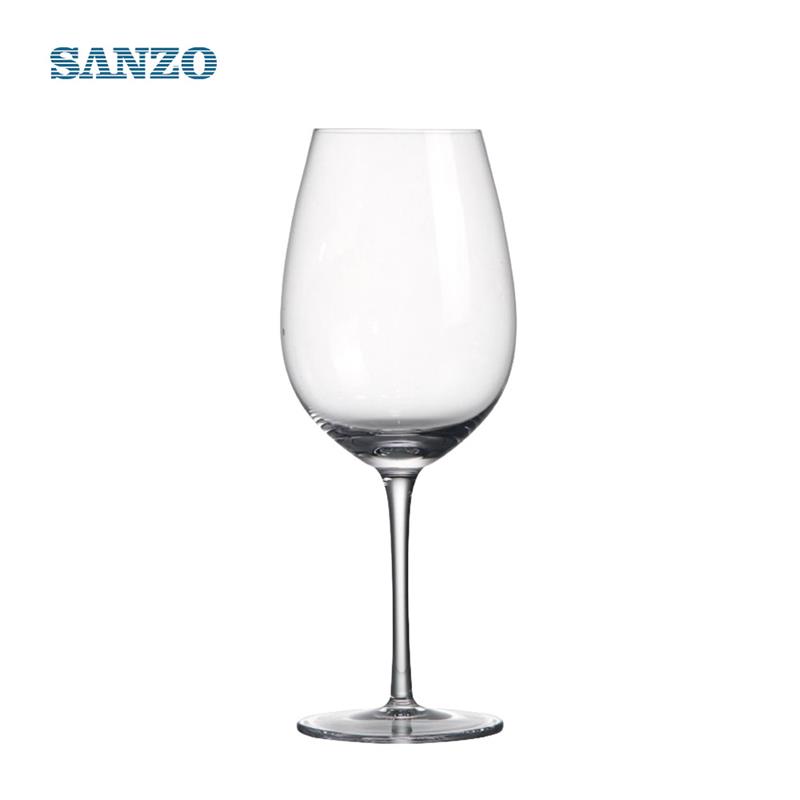 SANZO อะคริลิลอยแก้วไวน์มือทาสี Stemless แว่นตาถ้วย F Rosted จดหมายรูปลอก Handblown