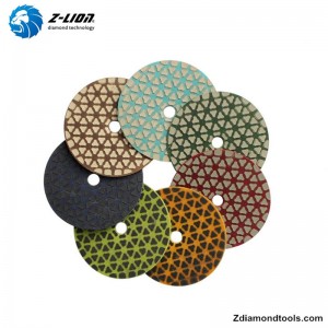 แผ่นขัดพื้นเรซิน ZL-123J สำหรับโครงการหิน