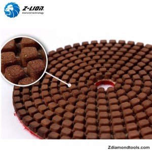 แผ่นเพชรยาง ZL-123F พร้อมทองแดงสำหรับบรรจุหิน