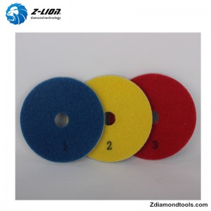 ZL-123S 4 นิ้วแผ่นขัดเรซินเพชรสำหรับเครื่องมือหิน