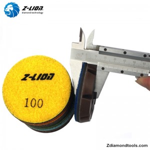 ZL-16KA Resin แผ่นขัดเงาคอนกรีตเปียกสำหรับเครื่องขัดพื้น