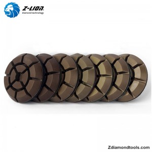 ZL-16KA Resin แผ่นขัดเงาคอนกรีตเปียกสำหรับเครื่องขัดพื้น