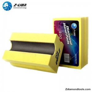 ที่กำหนดเองที่มีคุณภาพ electropalted แผ่นขัดเพชรมือสำหรับหิน ZL-37CV20