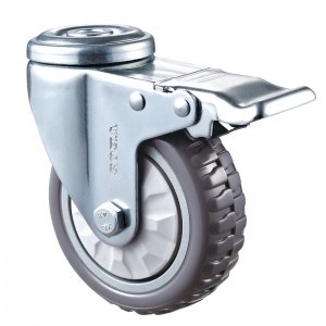 หน้าที่ขนาดกลาง - ตัวเรือนทำจาก Chrome ชุบด้วยล้อ Diamand TPE สีเทา