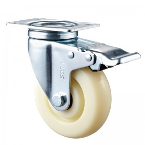 Medium Duty - ตัวเรือนทำจาก Chrome ชุบด้วยล้อ TPE สีขาว