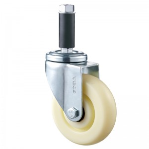 Medium Duty - ตัวเรือนทำจาก Chrome ชุบด้วยล้อ TPE สีขาว