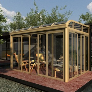 WITOP ยืนฟรี modular แบบพกพาอลูมิเนียมสำเร็จรูปกระจก sunroom บ้าน