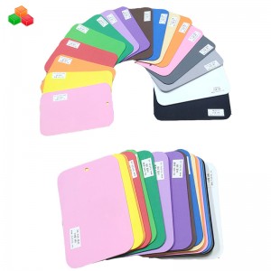 ร้อนขายความหนาแน่นสูงที่มีสีสัน 2 มิลลิเมตร 6 มิลลิเมตร 10 มิลลิเมตรรองเท้าแตะหน่วยความจำแผ่นโฟม EVA ขนาดที่กำหนดเองความปลอดภั...