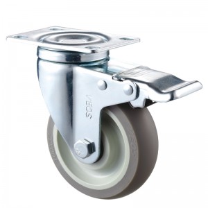 หน้าที่ขนาดกลาง - ตัวเรือนชุบโครเมียมพร้อมล้อเลื่อนสีเทา Diamand TPE