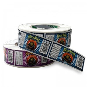 กาวตนเองที่กำหนดเองผลิตภัณฑ์การพิมพ์ฉลากสติกเกอร์กาวพิมพ์เครื่องพิมพ์กระดาษสติกเกอร์ฉลาก