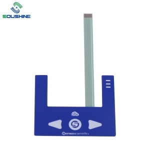 สวิตช์เยื่อแบบปรับแต่ง OEM พร้อมไฟ LED