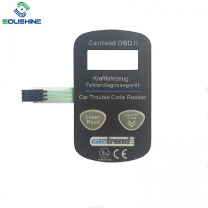 โรงงานที่กำหนดเอง LED สวิตช์ไฟส่องสว่างเมมเบรนแผงที่มีทัชแพด