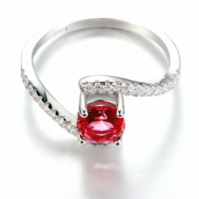 แหวนหมั้นสำหรับผู้หญิงแหวนพลอยอเมทิส cubic z irconia แหวนทับทิมแหวนสัญญา