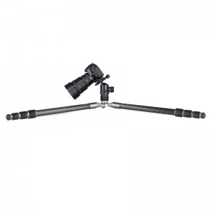 Kingjoy ที่ดีที่สุดอัตโนมัติปรับมุมขาแหลมฟุตอลูมิเนียมขาตั้งกล้อง Monopod กับมืออาชีพ D Amping หัวบอล