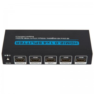 V2.0 HDMI 1x4 Splitter รองรับ 3D Ultra HD 4Kx2K @ 60Hz HDCP2.2
