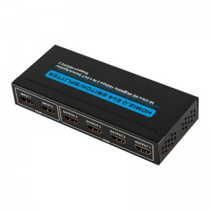 V2.0 HDMI 2x4 Switch \/ Splitter รองรับ 3D Ultra HD 4Kx2K @ 60Hz HDCP2.2