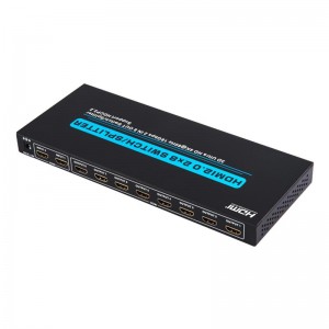 V2.0 HDMI 2x8 Switch \/ Splitter รองรับ 3D Ultra HD 4Kx2K @ 60Hz HDCP2.2