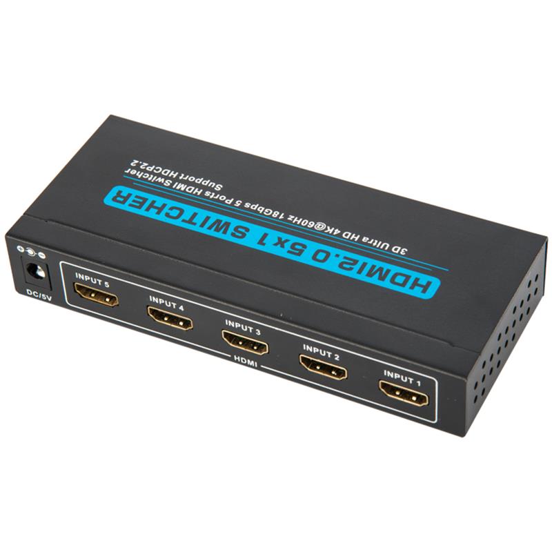 V2.0 HDMI 5x1 Switcher รองรับ 3D Ultra HD 4Kx2K @ 60Hz HDCP2.2