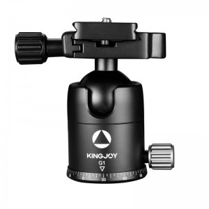 KINGJOY หัวบอลขาตั้งกล้องอลูมิเนียมน้ำหนักเบาสำหรับกล้องดิจิตอล DSLR