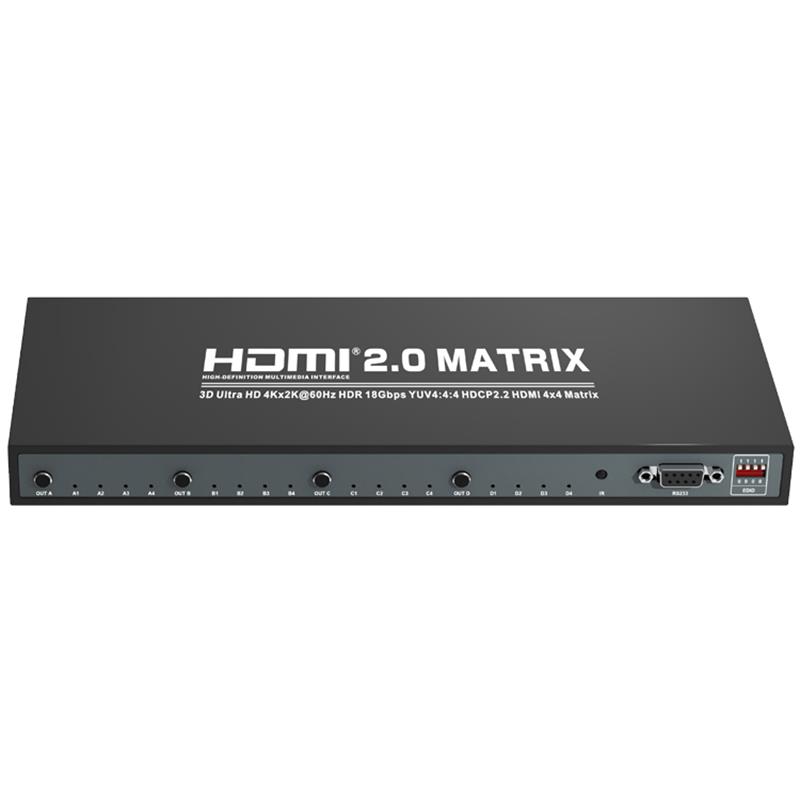 V2.0 HDMI 4x4 Matrix รองรับ Ultra HD 4Kx2K @ 60Hz HDCP2.2 18Gbps