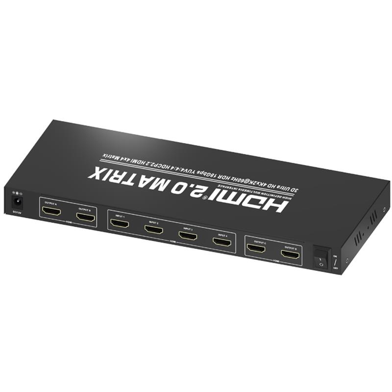 V2.0 HDMI 4x4 Matrix รองรับ Ultra HD 4Kx2K @ 60Hz HDCP2.2 18Gbps