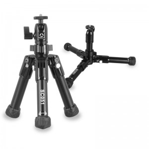 Kingjoy ฉลากส่วนตัว Kingjoy SC051 โรงงานตารางขาตั้งกล้องที่มีความยืดหยุ่นขาตั้งกล้องขนาดเล็กขาตั้งกล้องโทรศัพท์