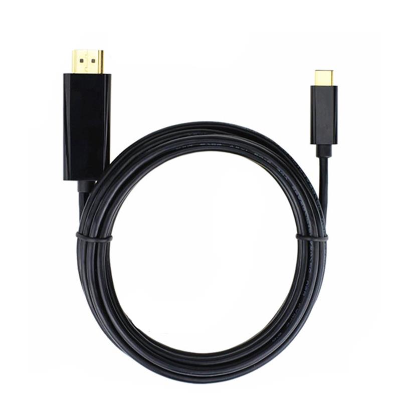 USB C to HDMI Cable 6ft (4K @ 60Hz), สาย USB Type C to HDMI รองรับ Thunderbolt 3 สำหรับ MacBook Pro 16 '' 2019/2018/2017, MacBook Air / iPad Pro 2019/2018, Surface Book 2, Samsung S10 , และอื่น ๆ