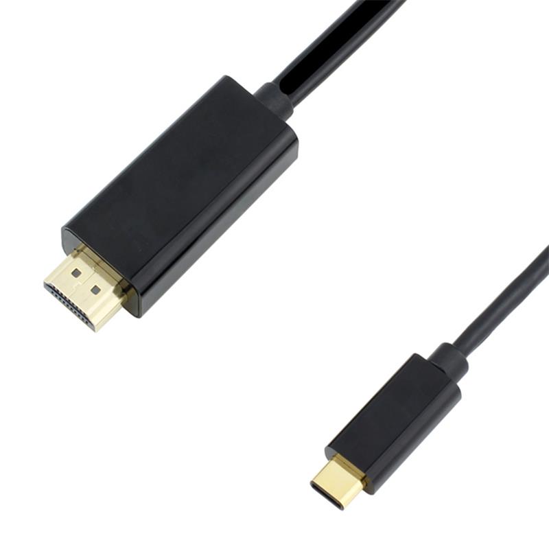 USB C to HDMI Cable 6ft (4K @ 60Hz), สาย USB Type C to HDMI รองรับ Thunderbolt 3 สำหรับ MacBook Pro 16 '' 2019/2018/2017, MacBook Air / iPad Pro 2019/2018, Surface Book 2, Samsung S10 , และอื่น ๆ