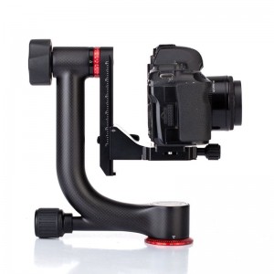 KINGJOY อุปกรณ์เสริมขาตั้งกล้องคาร์บอนไฟเบอร์ขนาดใหญ่ Gimbal Head พร้อม Arca-Swiss จานปล่อยรวดเร็วสูงสุดถึง£ 50\/20 กก.