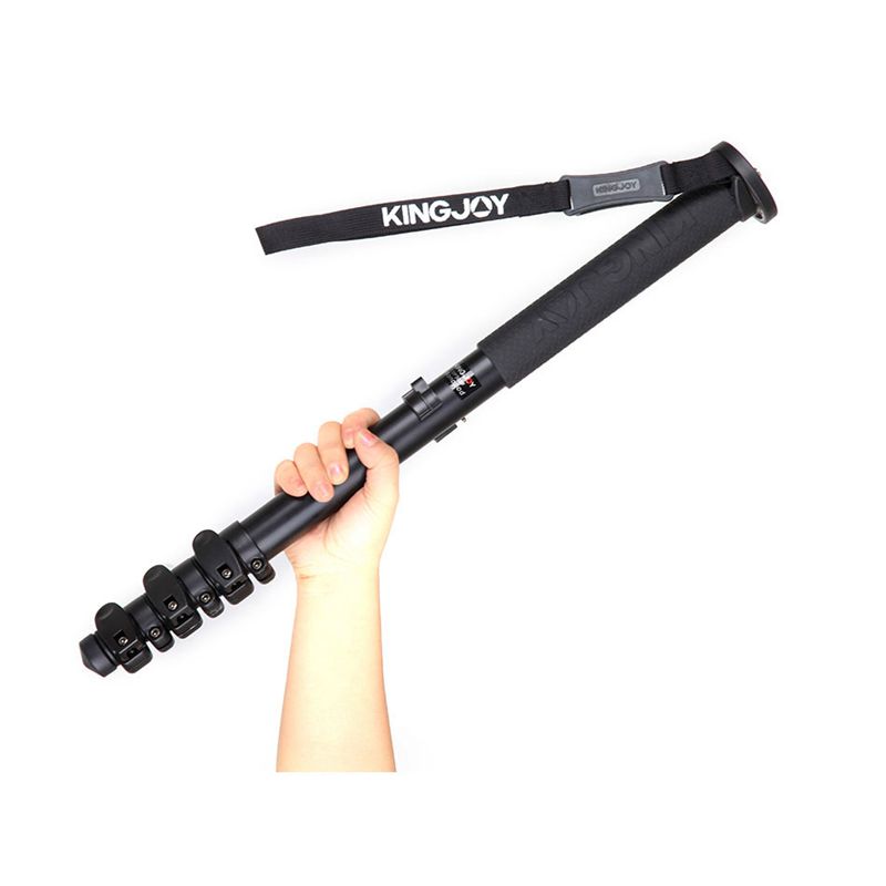 KINGJOY กล้อง Monopod Alpenstock, อลูมิเนียมพลิกล็อควิดีโอ Monopod สำหรับกล้องที่มี 1/4 