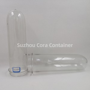 65 มม. 250 กรัมขนาดคอ 72 มม. Plasitc Pet Preform สำหรับน้ำมันเครื่องดื่มน้ำ