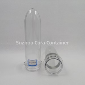 39mm 100g คอขนาด 46mm Plasitc สัตว์เลี้ยง Preform สำหรับน้ำดื่มน้ำมัน