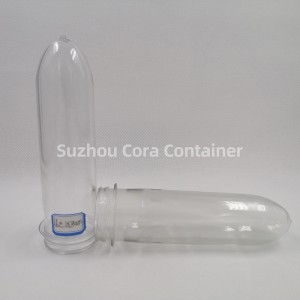 39mm 83G ขนาดคอ 46 มม. Plasitc Pet Preform สำหรับน้ำมันเครื่องดื่มน้ำ