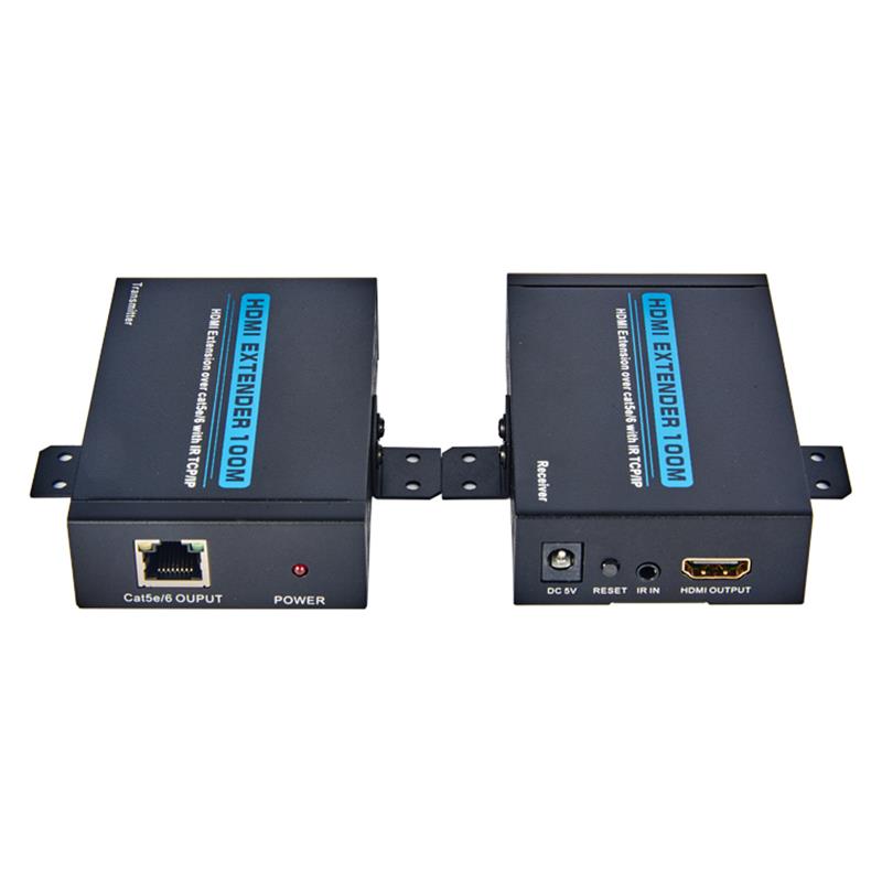 v1.3 HDMI Extender 100M เดียวแกน 5e-6 สายเคเบิลสนับสนุนความละเอียดสูง 1080p