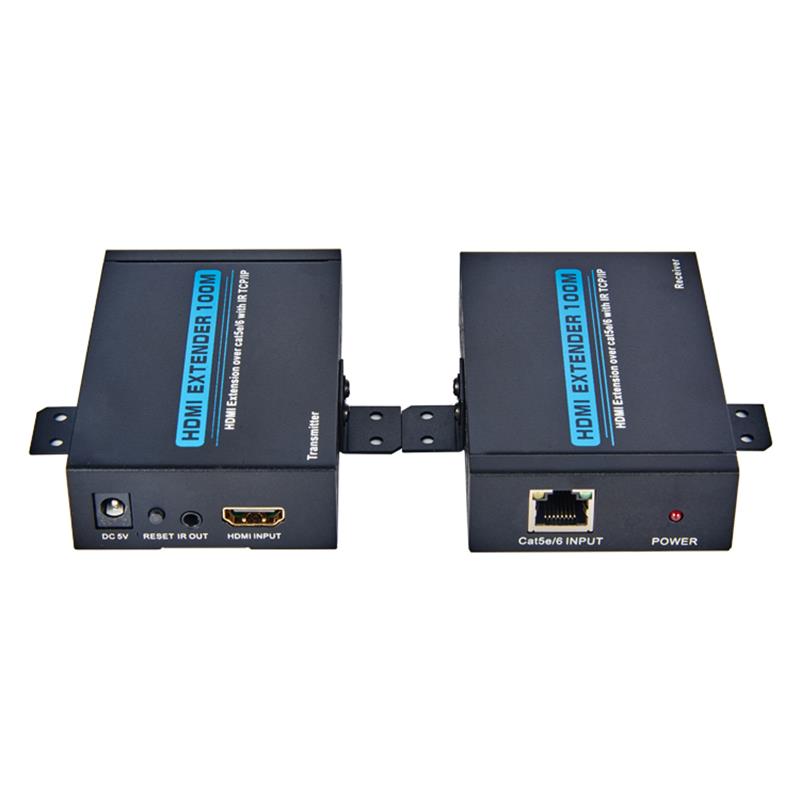 v1.3 HDMI Extender 100M เดียวแกน 5e-6 สายเคเบิลสนับสนุนความละเอียดสูง 1080p