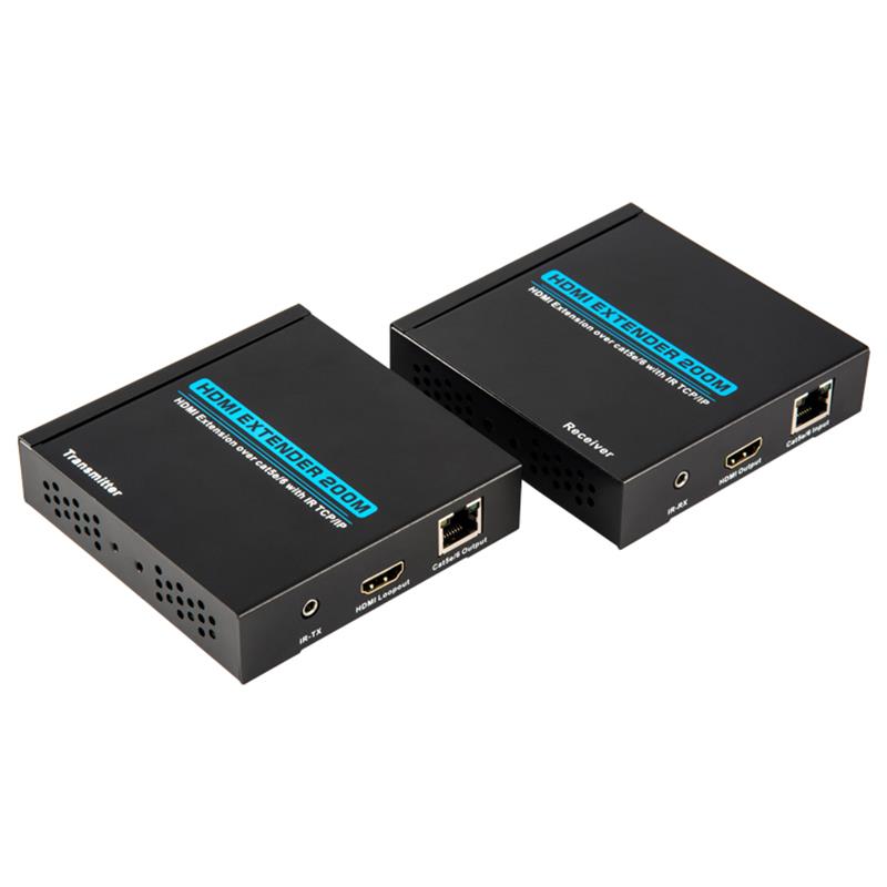 V1.3 HDMI Extender 200 เมตรบนสายเดี่ยว cat5e / 6 รองรับ Full HD 1080P POE