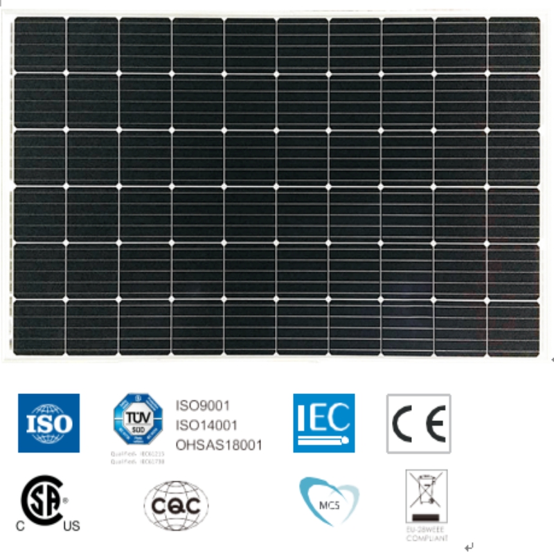 MONOCRYSTALLINE โมดูลประสิทธิภาพสูง SYM60-6-270M-290M